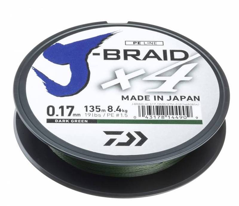 Леска плетеная "J-Braid X4", 135м