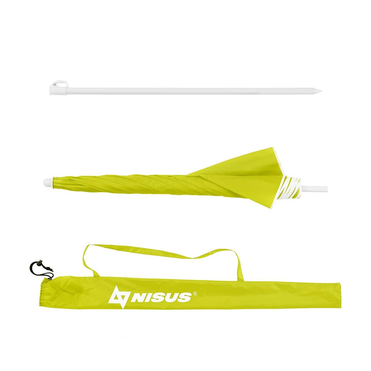 Зонт пляжный прямой HS-200-1, диаметр 200 см