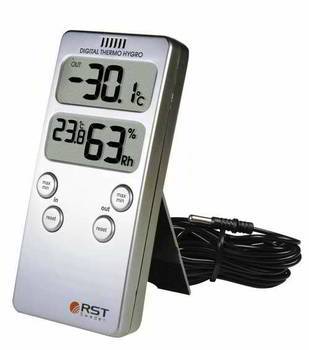 Термогигрометр (дом/улица, белый) цифровой